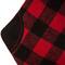 Glitzhome® 21" Fur Black & Red Buffalo Plaid Stocking